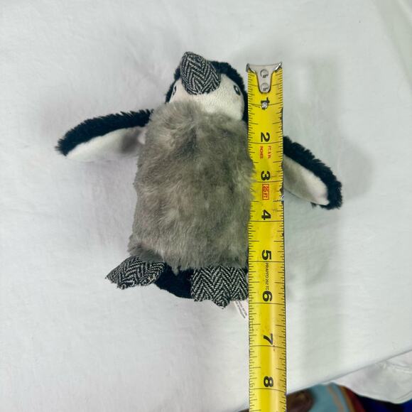 Pier 1 Imports Penguin Plush With Baby In Pouch Scarf Stuffed Animal Toy - Picture 11 of 11